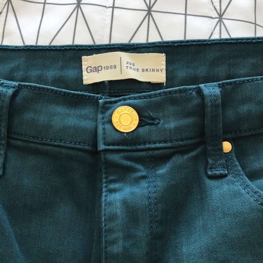 Gap True Skinny Jean Dark Teal Color
